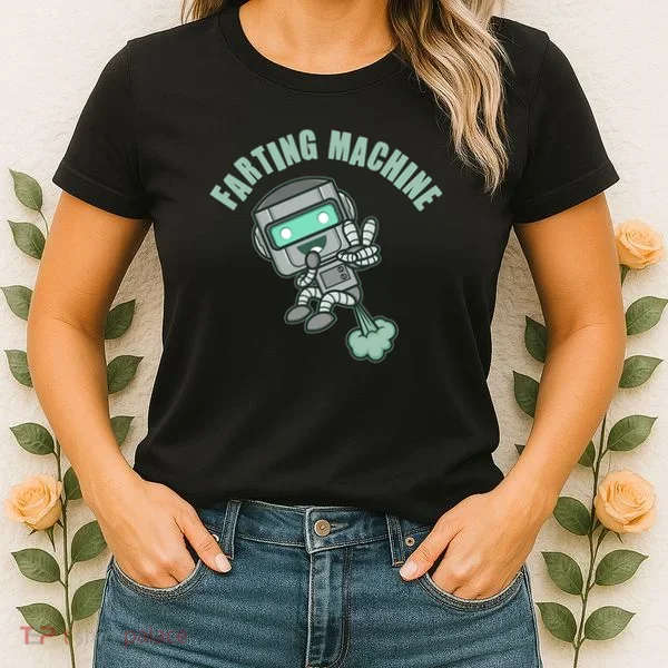 Funny Farting Machine Robot Women's T-Shirt