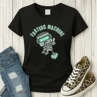 Funny Farting Machine Robot Women's T-Shirt thumb 3