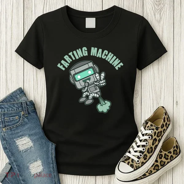 Funny Farting Machine Robot Women's T-Shirt