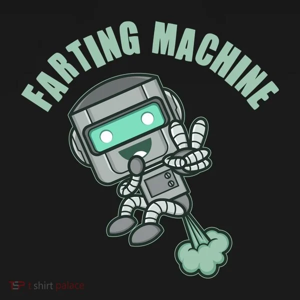 Funny Farting Machine Robot Women's T-Shirt