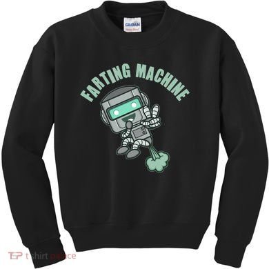 Funny Farting Machine Robot Kids Sweatshirt