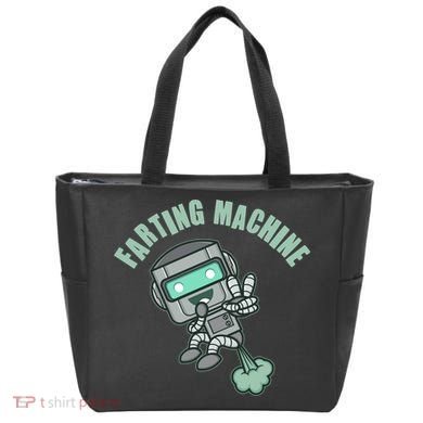 Funny Farting Machine Robot Tote Bag