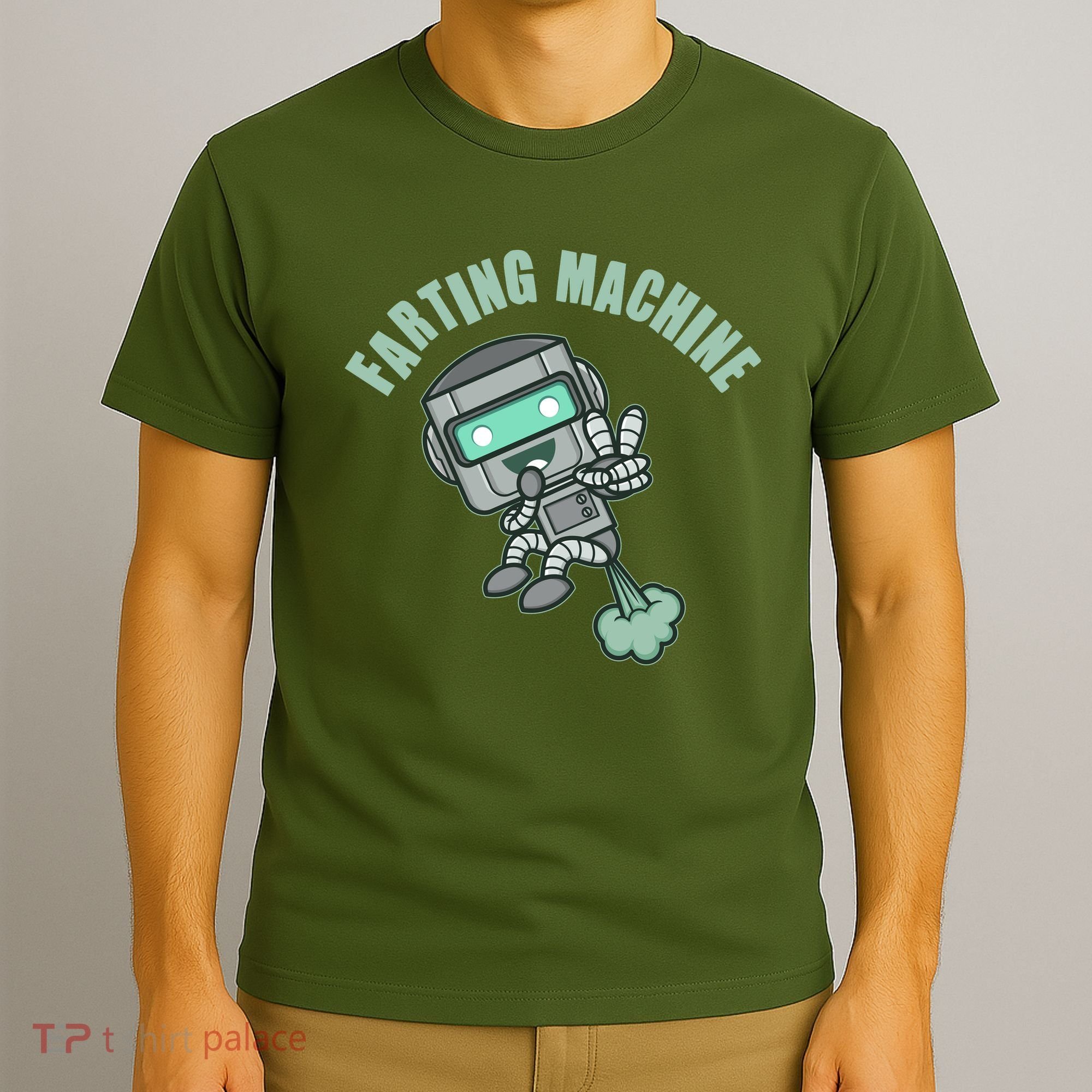 Funny Farting Machine Robot T-Shirt