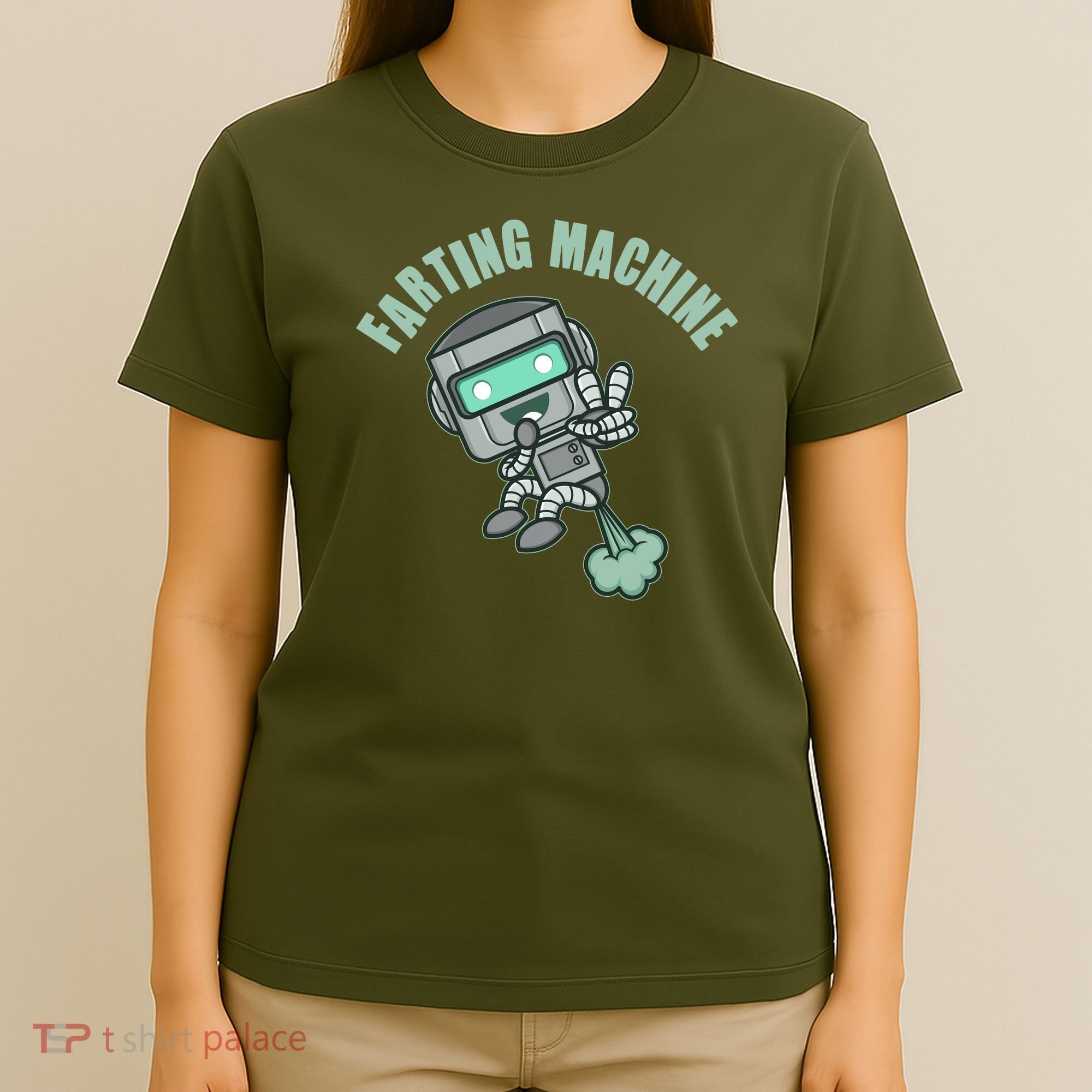 Funny Farting Machine Robot T-Shirt