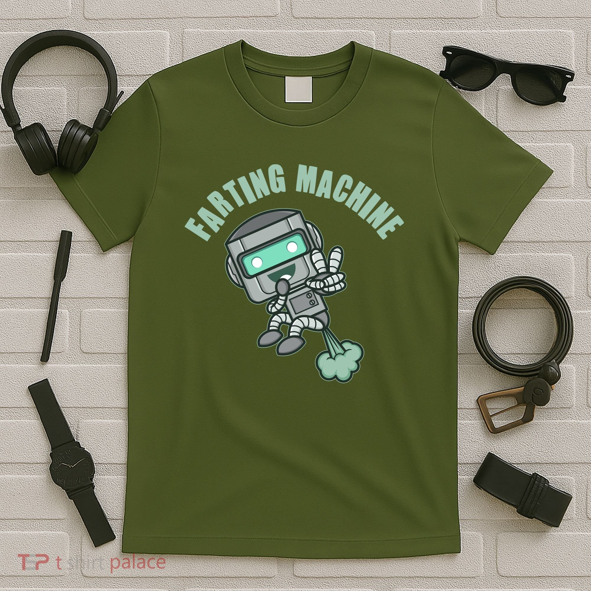 Funny Farting Machine Robot T-Shirt