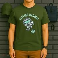 Funny Farting Machine Robot T-Shirt thumb 6