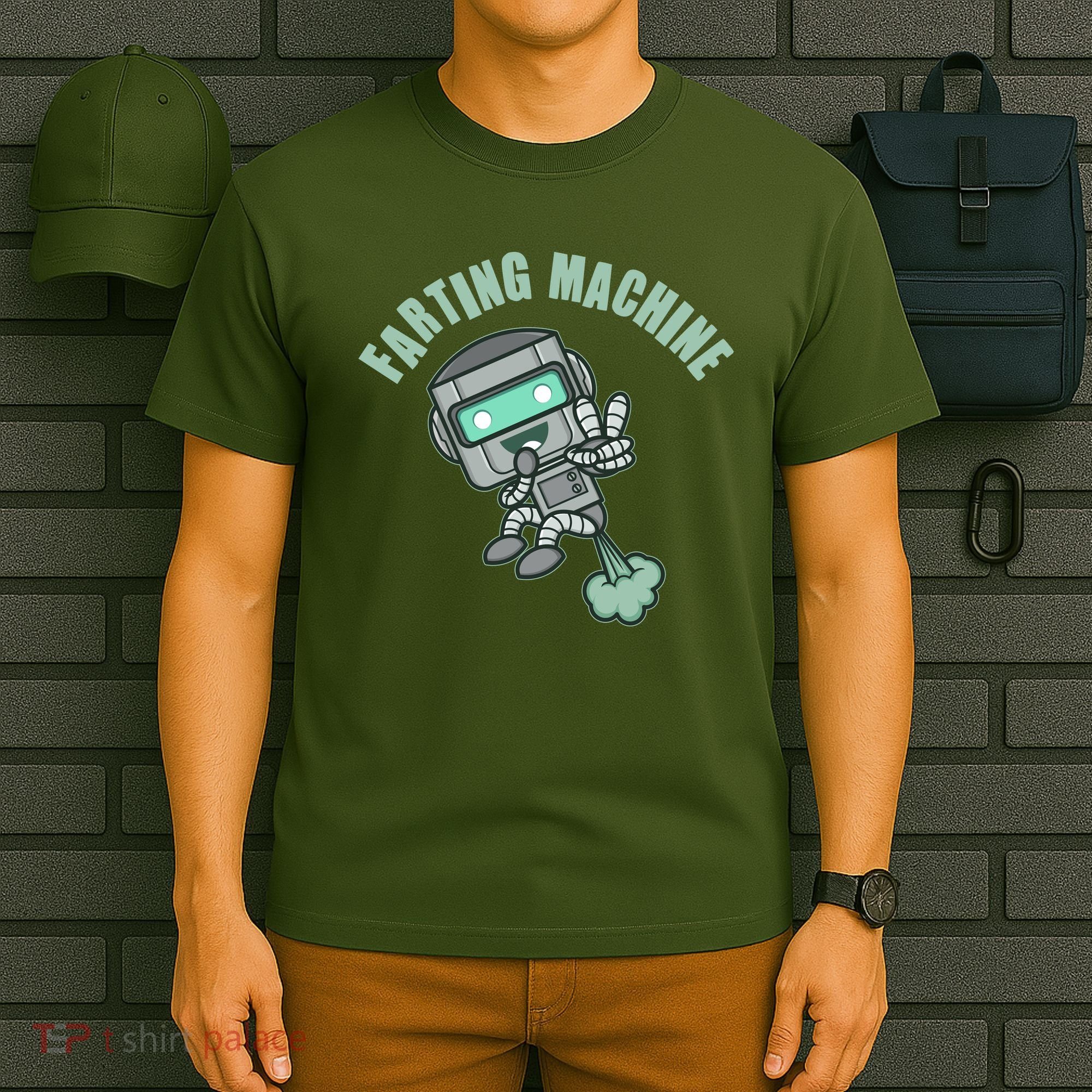 Funny Farting Machine Robot T-Shirt
