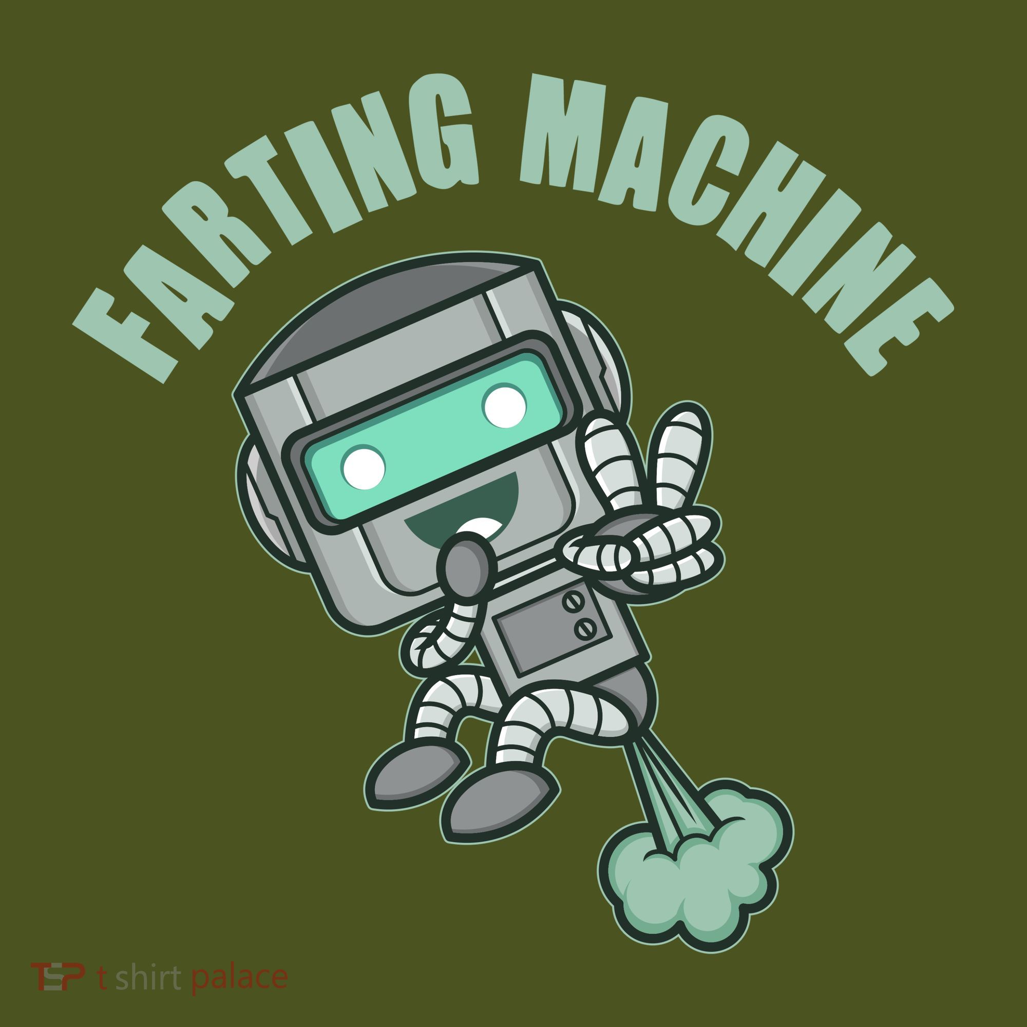 Funny Farting Machine Robot T-Shirt