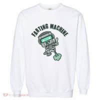 Funny Farting Machine Robot Garment-Dyed Sweatshirt thumb 0
