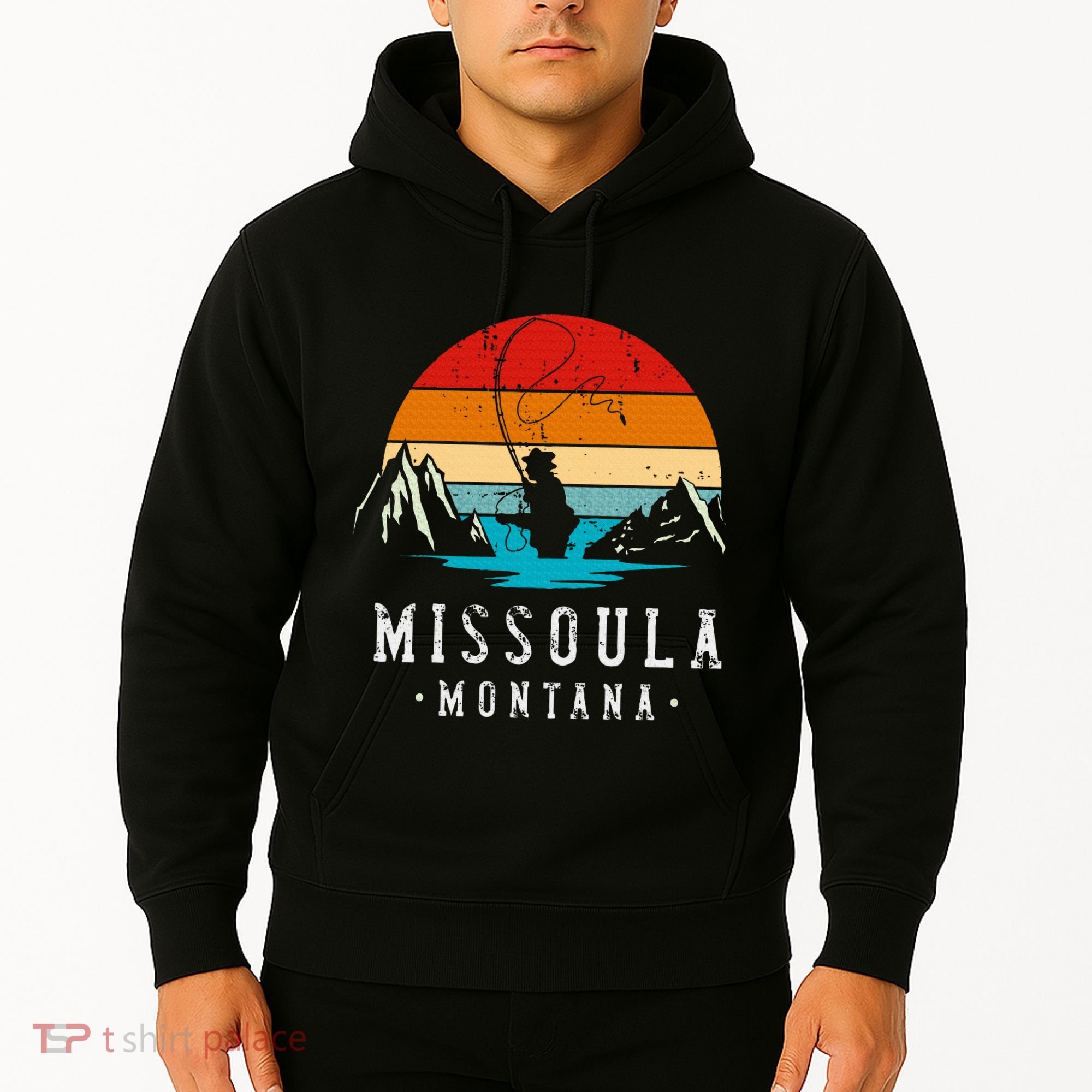 Fly Fishing Missoula Montana Hoodie