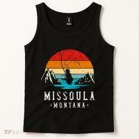 Fly Fishing Missoula Montana Tank Top thumb 2