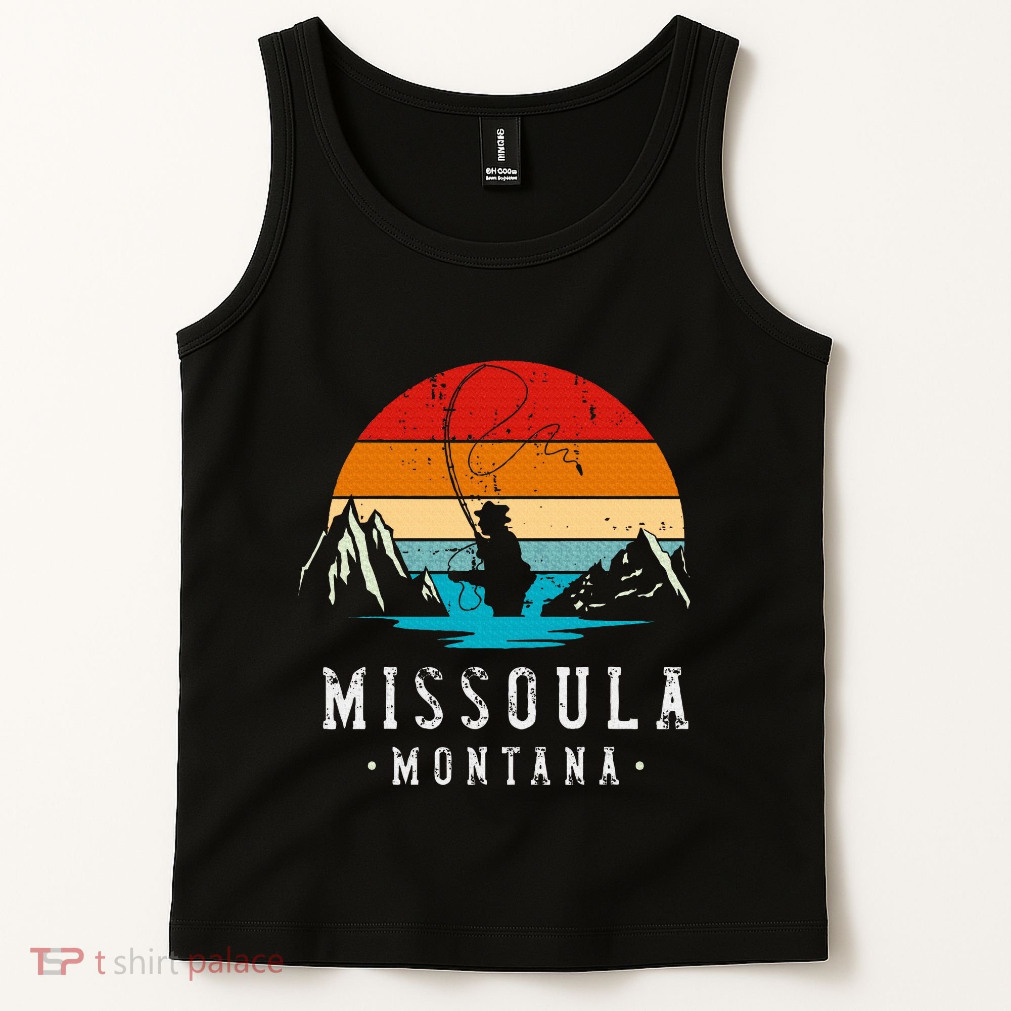 Fly Fishing Missoula Montana Tank Top