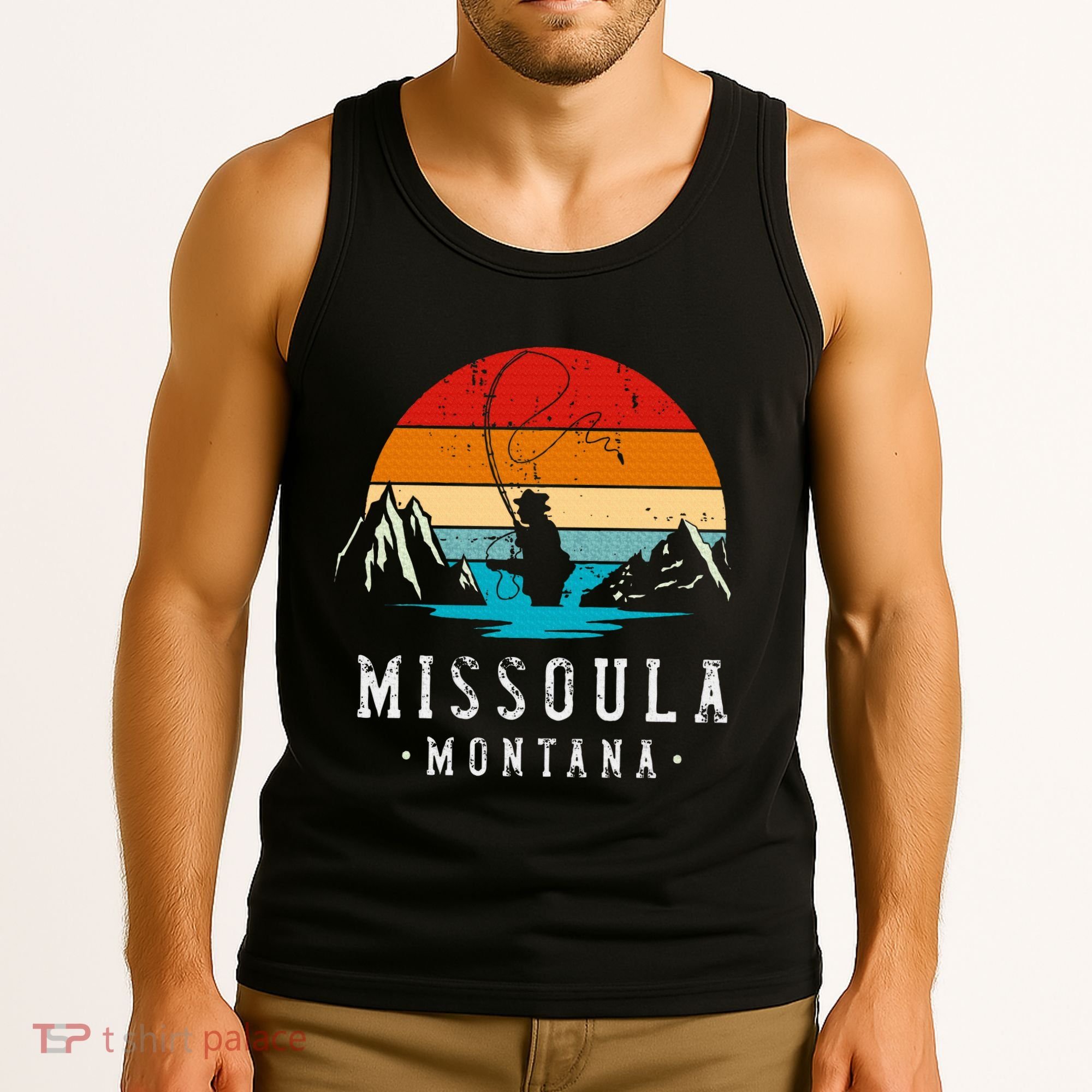 Fly Fishing Missoula Montana Tank Top