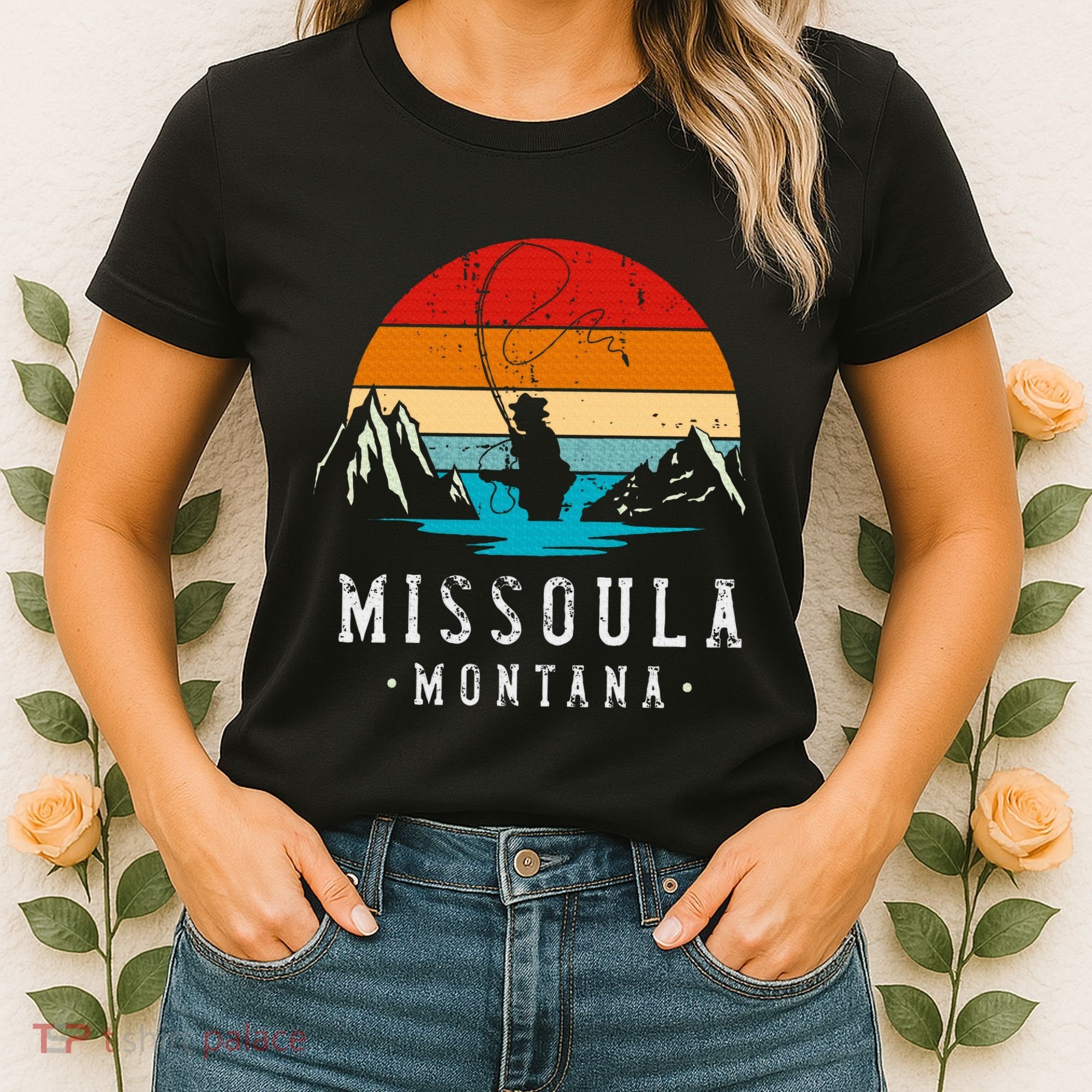 Fly Fishing Missoula Montana Women's T-Shirt