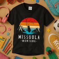 Fly Fishing Missoula Montana Kids T-Shirt thumb 3