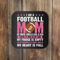 Funny Football Mom Quote Fan Coaster thumb 0
