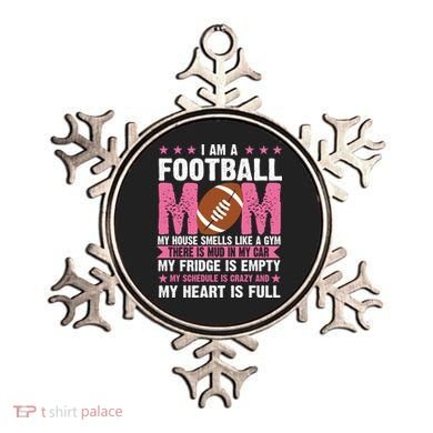 Funny Football Mom Quote Fan Ornament