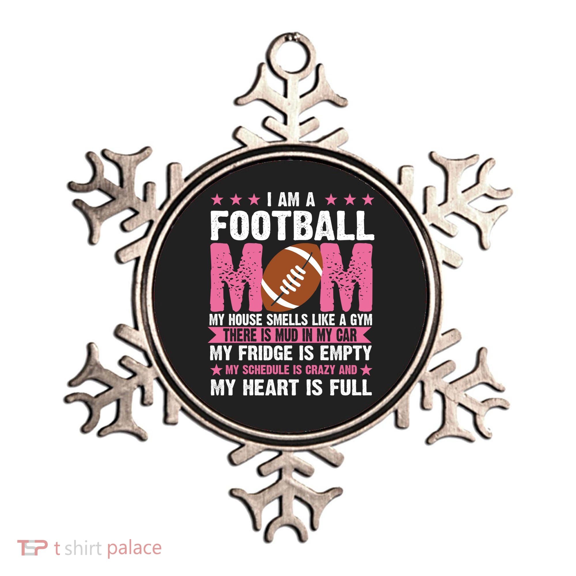 Funny Football Mom Quote Fan Ornament