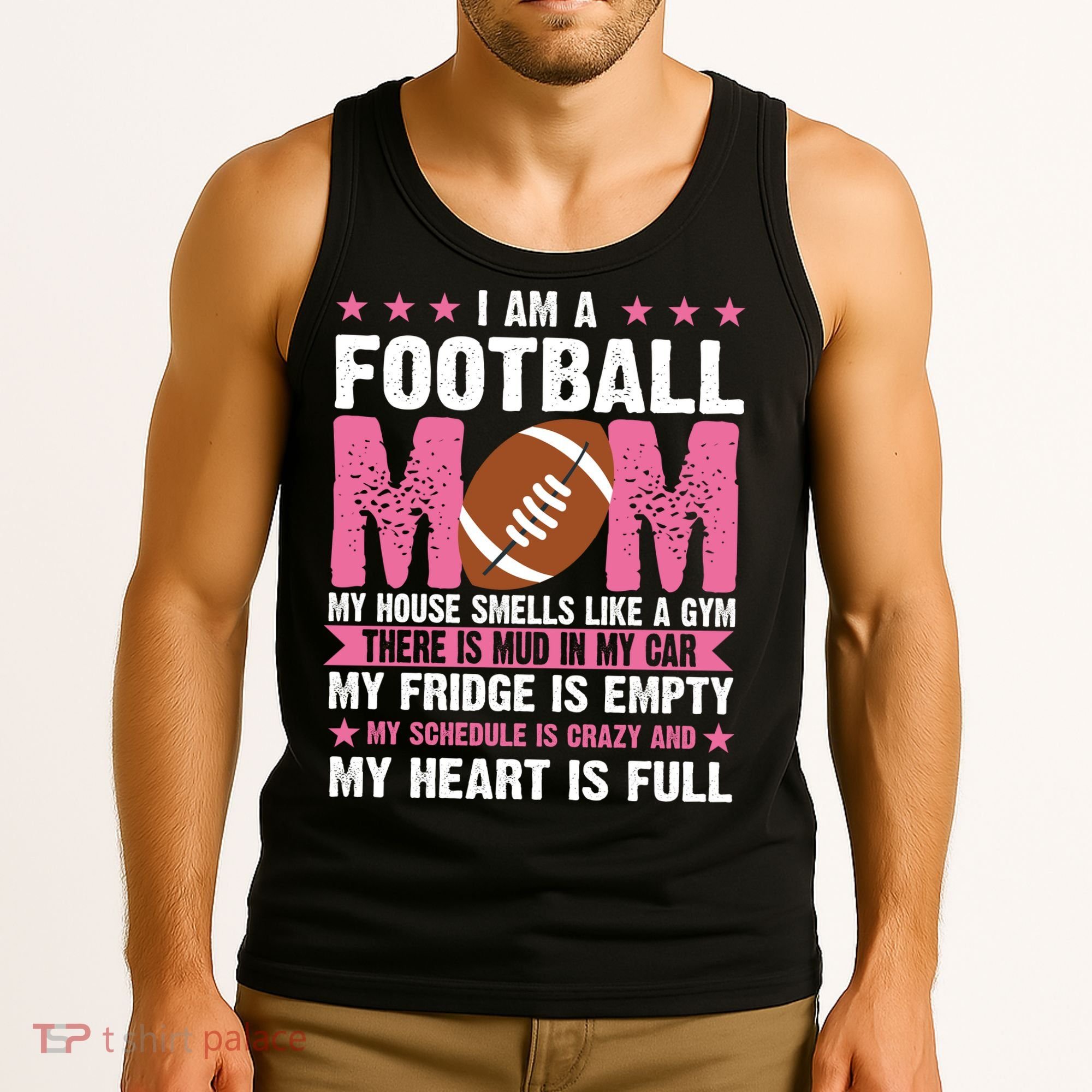 Funny Football Mom Quote Fan Tank Top