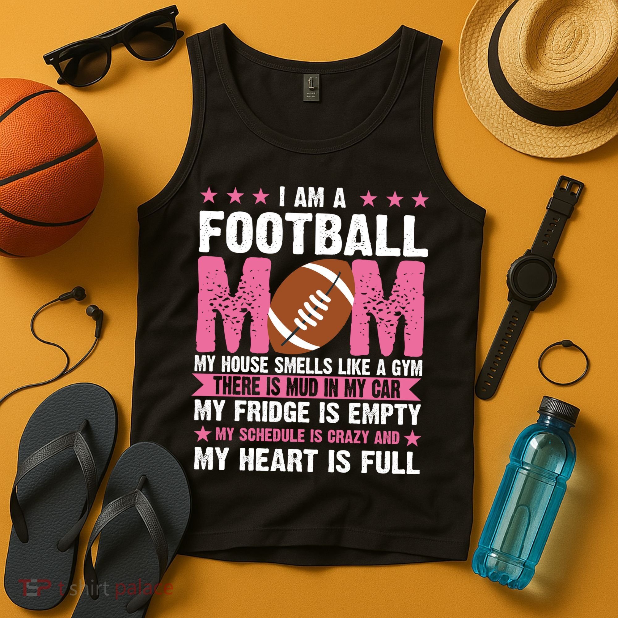 Funny Football Mom Quote Fan Tank Top