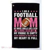 Funny Football Mom Quote Fan Golf Towel thumb 0