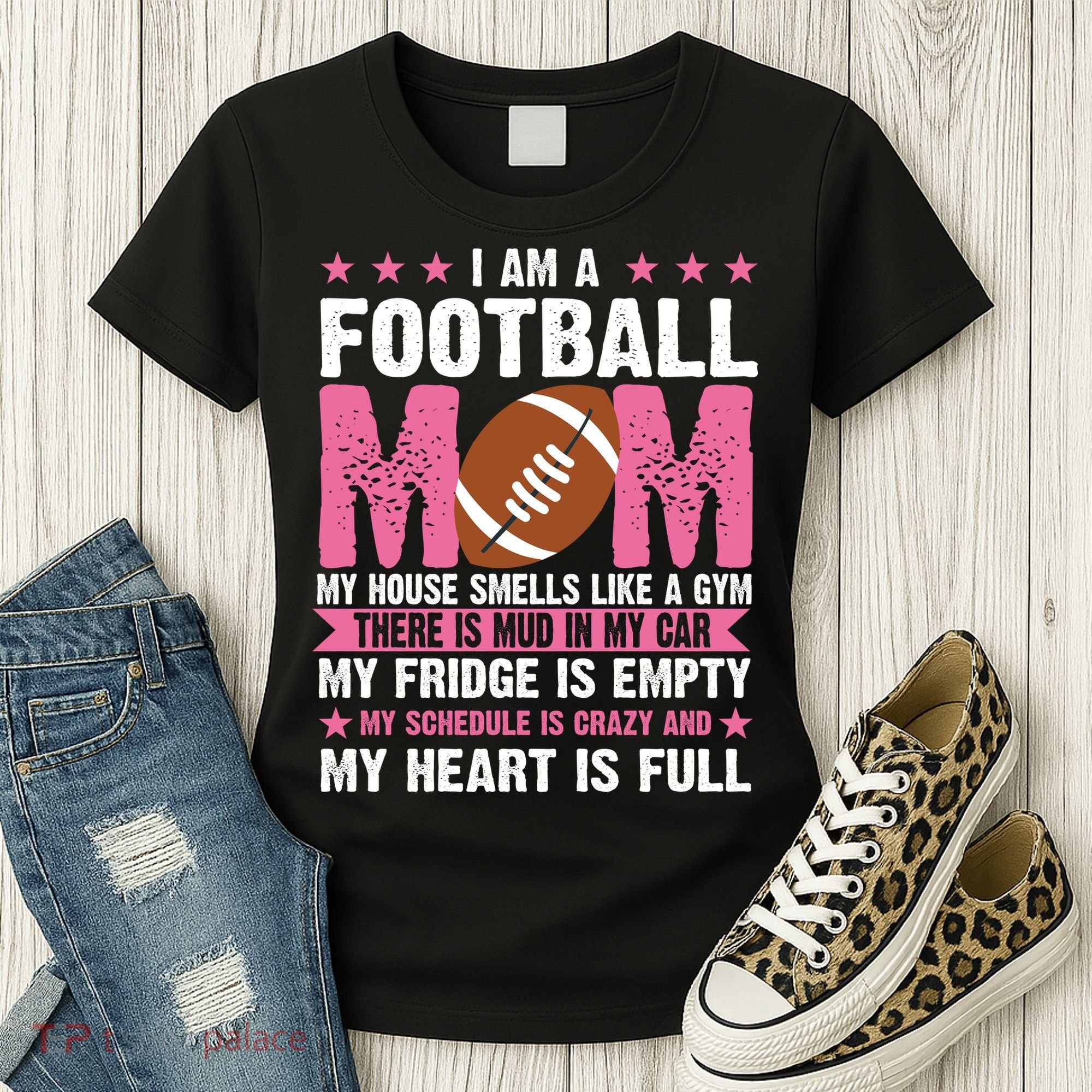 Funny Football Mom Quote Fan Women's T-Shirt
