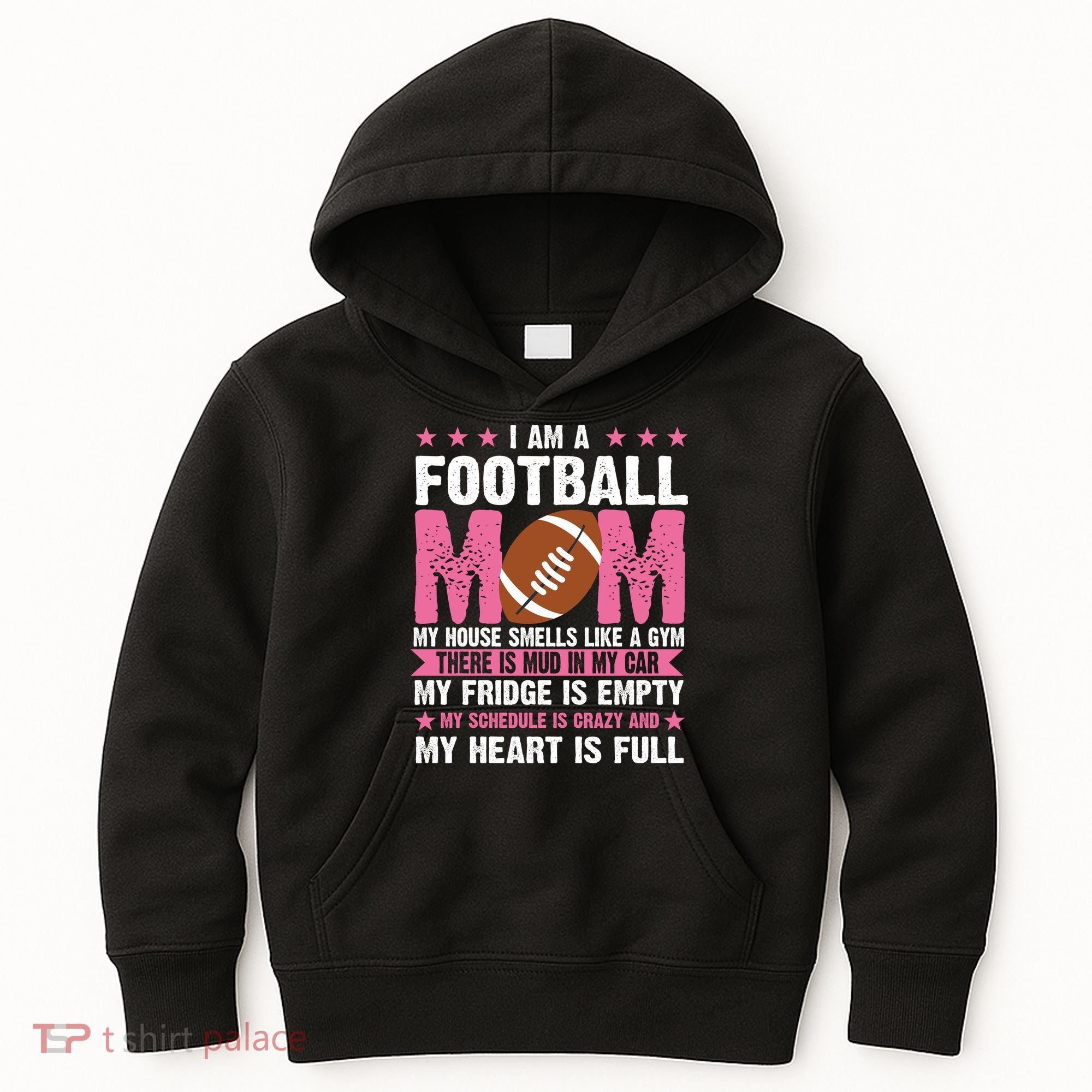 Funny Football Mom Quote Fan Kids Hoodie