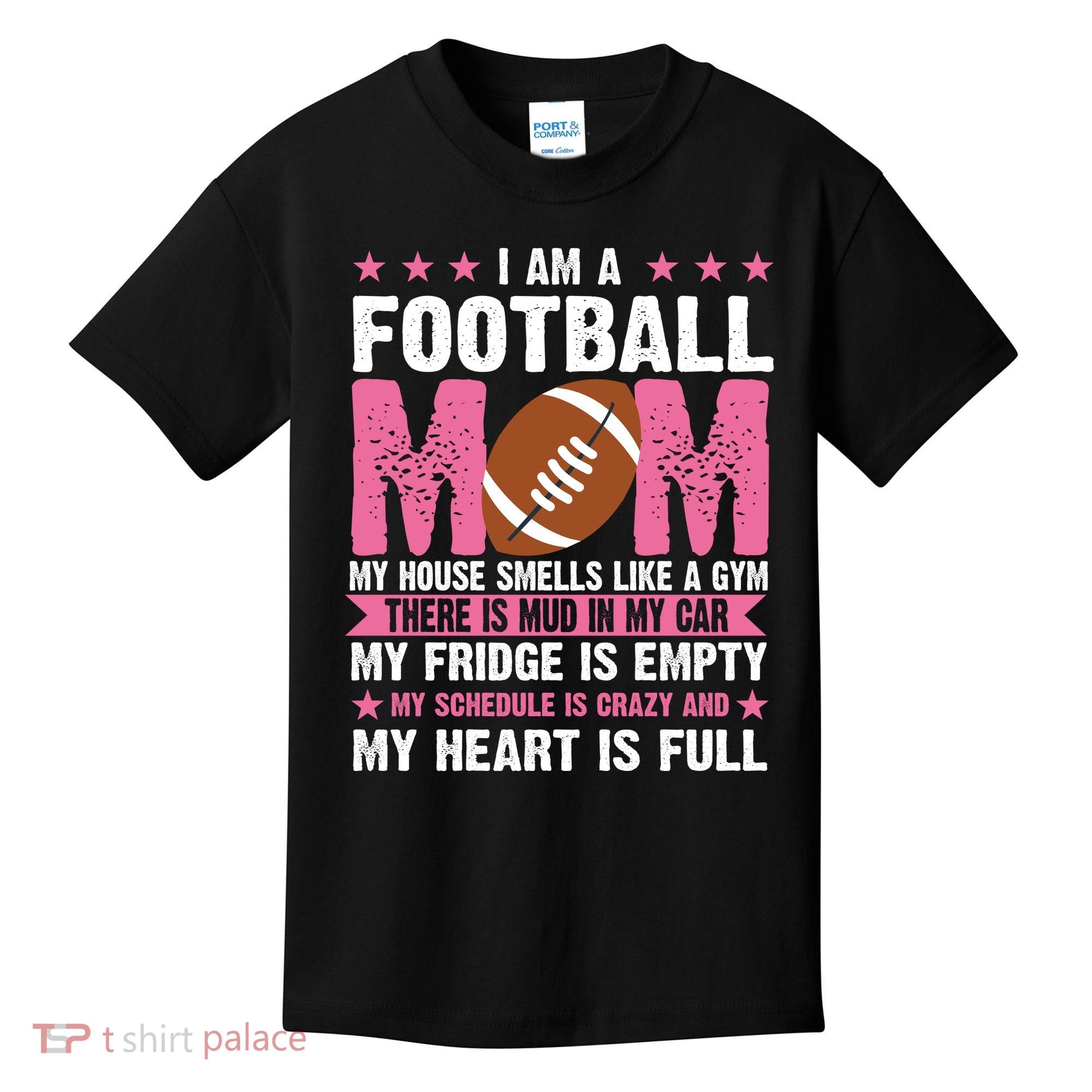 Funny Football Mom Quote Fan Kids T-Shirt