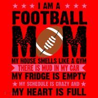 Funny Football Mom Quote Fan Santa Hat thumb 1