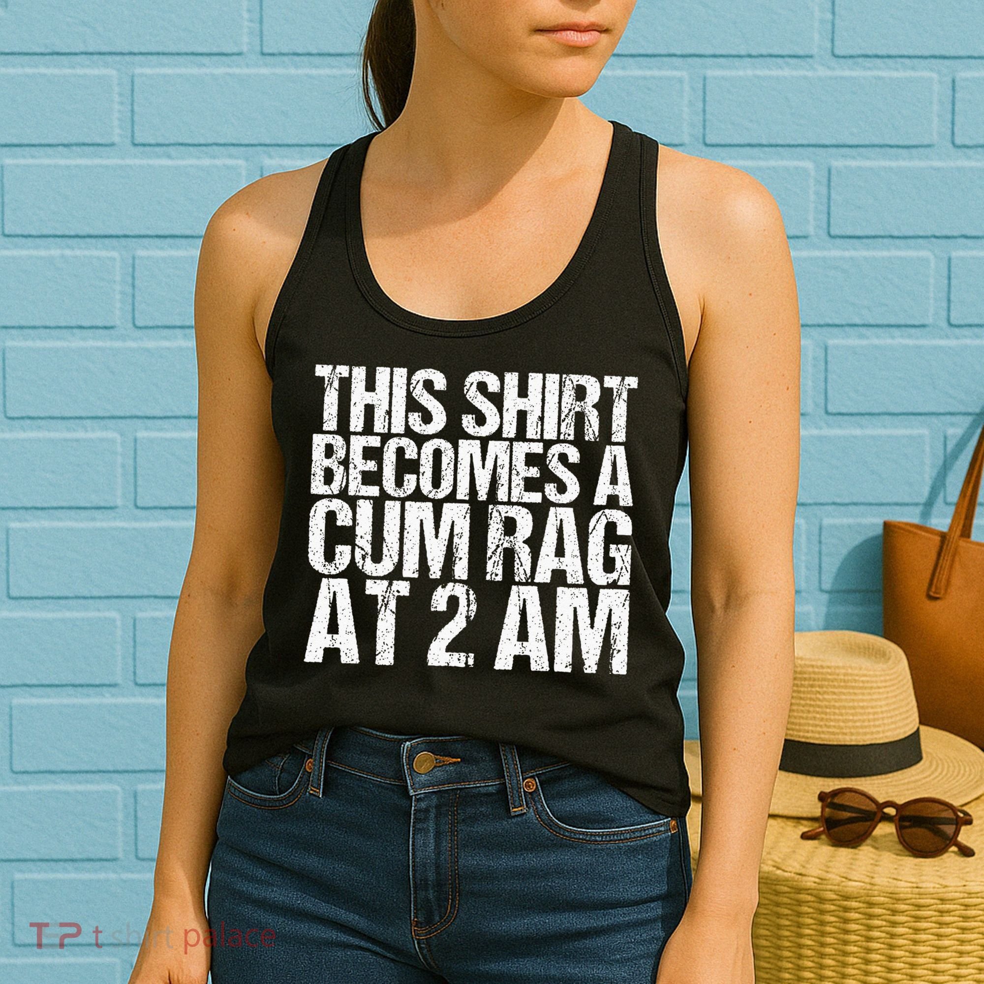 Funny For Men Women With Sayings Cum Rag Women's Tank Top
