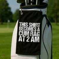 Funny For Men Women With Sayings Cum Rag Golf Towel thumb 2