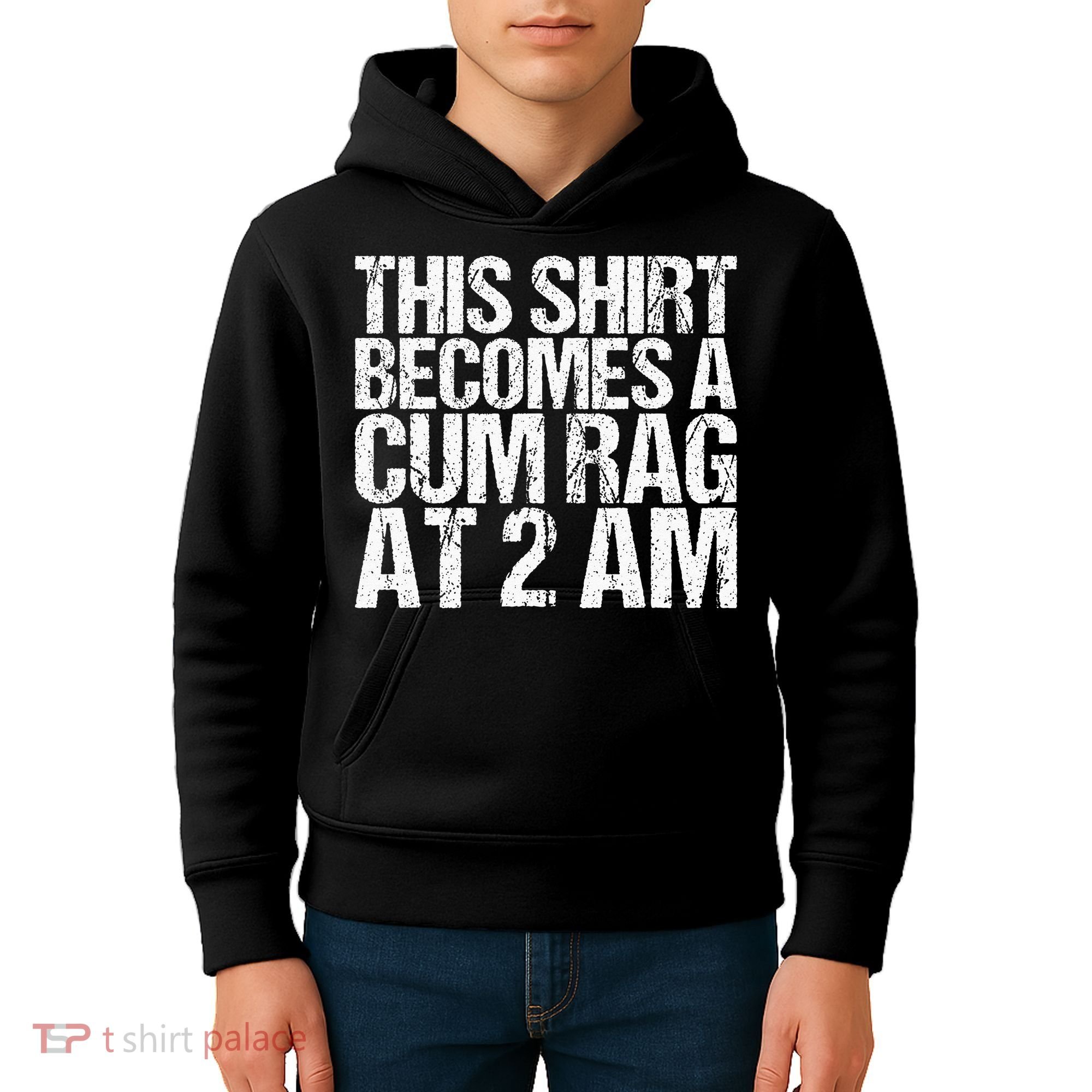 Funny For Men Women With Sayings Cum Rag Kids Hoodie