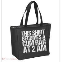 Funny For Men Women With Sayings Cum Rag Tote Bag thumb 2