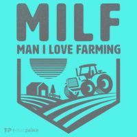 Funny Farmer Milf Man I Love Farming Gift Mousepad thumb 1