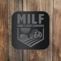 Funny Farmer Milf Man I Love Farming Gift Coaster thumb 0