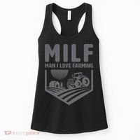 Funny Farmer Milf Man I Love Farming Gift Women's Tank Top thumb 0