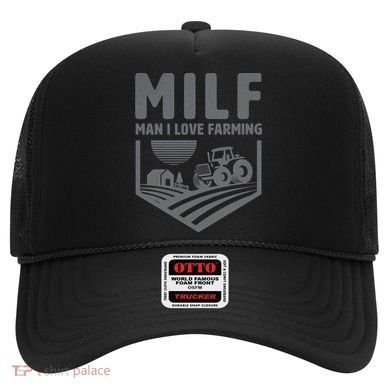 Funny Farmer Milf Man I Love Farming Gift Hat