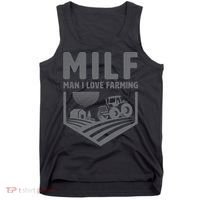 Funny Farmer Milf Man I Love Farming Gift Tank Top thumb 0