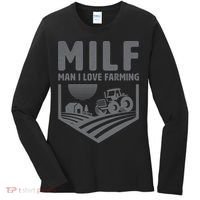 Funny Farmer Milf Man I Love Farming Gift Women's Long Sleeve Shirt thumb 0