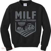 Funny Farmer Milf Man I Love Farming Gift Kids Sweatshirt thumb 0