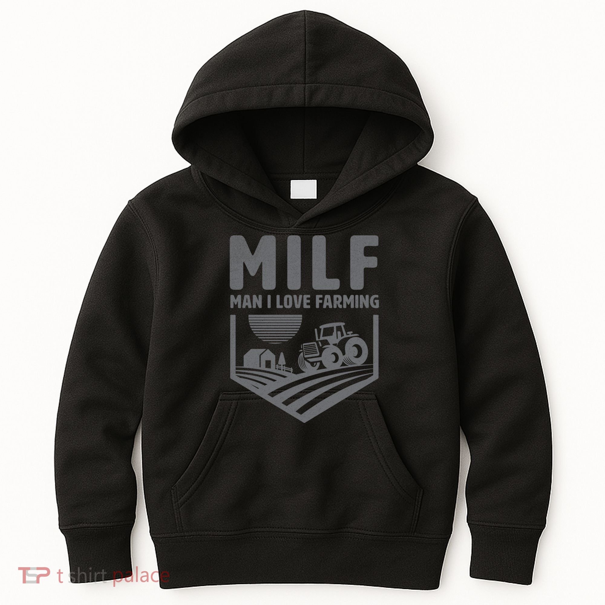 Funny Farmer Milf Man I Love Farming Gift Kids Hoodie