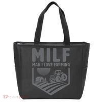 Funny Farmer Milf Man I Love Farming Gift Tote Bag thumb 0