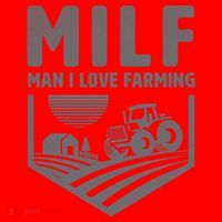 Funny Farmer Milf Man I Love Farming Gift Santa Hat thumb 1