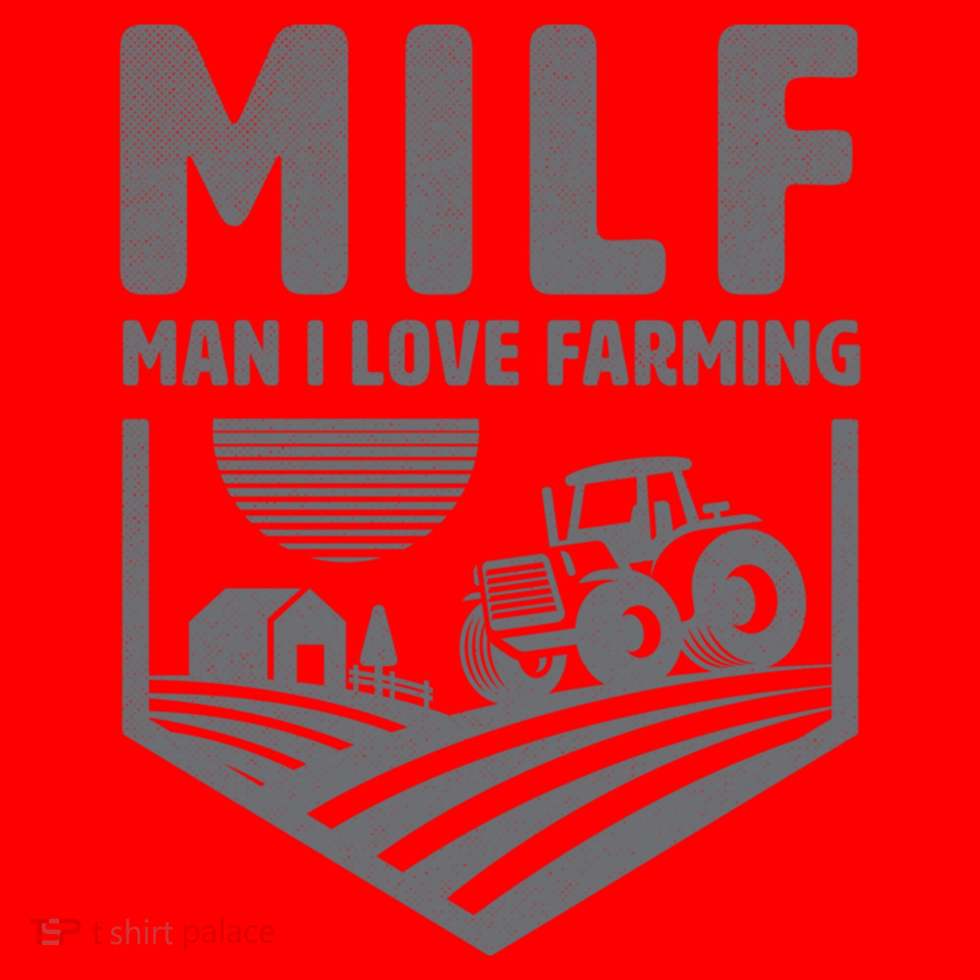 Funny Farmer Milf Man I Love Farming Gift Santa Hat