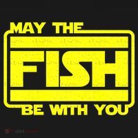Funny Fishing May The Fish Be With You Fisher Long Sleeve Shirt thumb 2