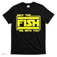 Funny Fishing May The Fish Be With You Fisher T-Shirt thumb 0