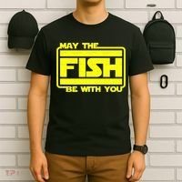 Funny Fishing May The Fish Be With You Fisher T-Shirt thumb 6