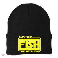 Funny Fishing May The Fish Be With You Fisher Beanie thumb 0