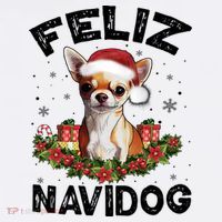 Funny Feliz Navidog Chihuahua Dog Lover Gift Christmas Cute Gift Women's Tank Top thumb 5