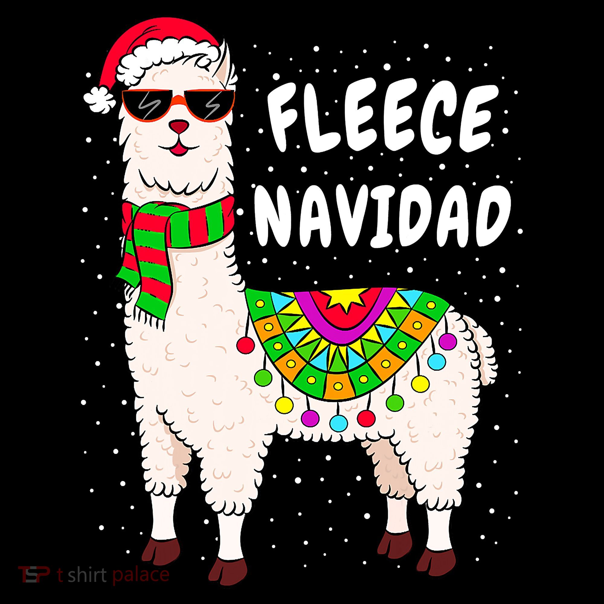 Fleece Feliz Navidad Llama Christmas Cute Xmas Gift Coffee Mug